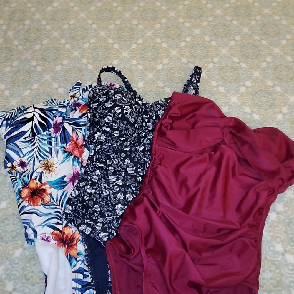3 one piece bathing suits